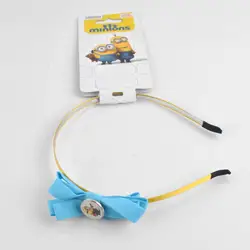 Latest design resin charm plastic baby hair band with iron clip for girls