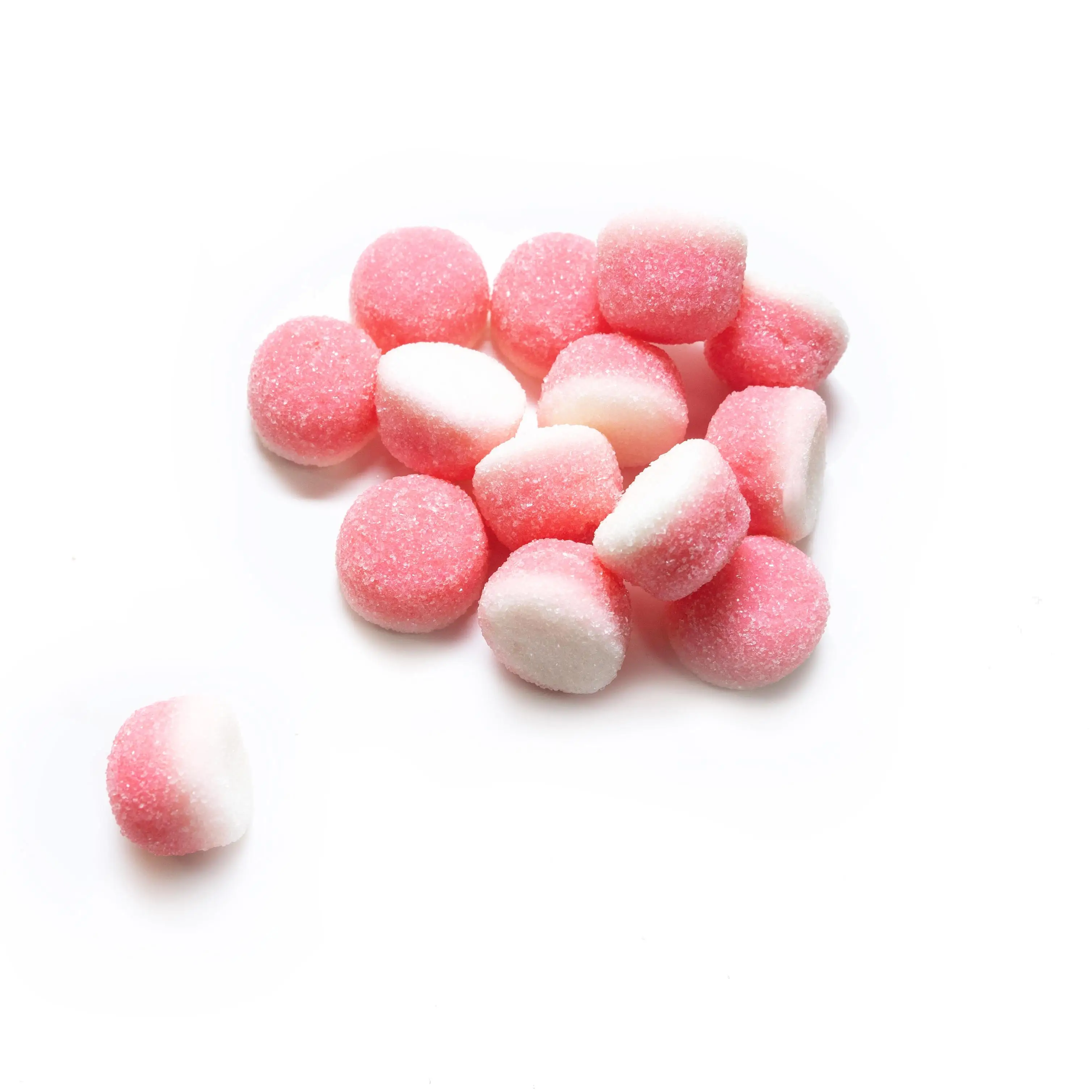 Hot Sale Fruity Flavor Fruit Shape Soft Gummy Candy Sugar Coated Gummy Candy