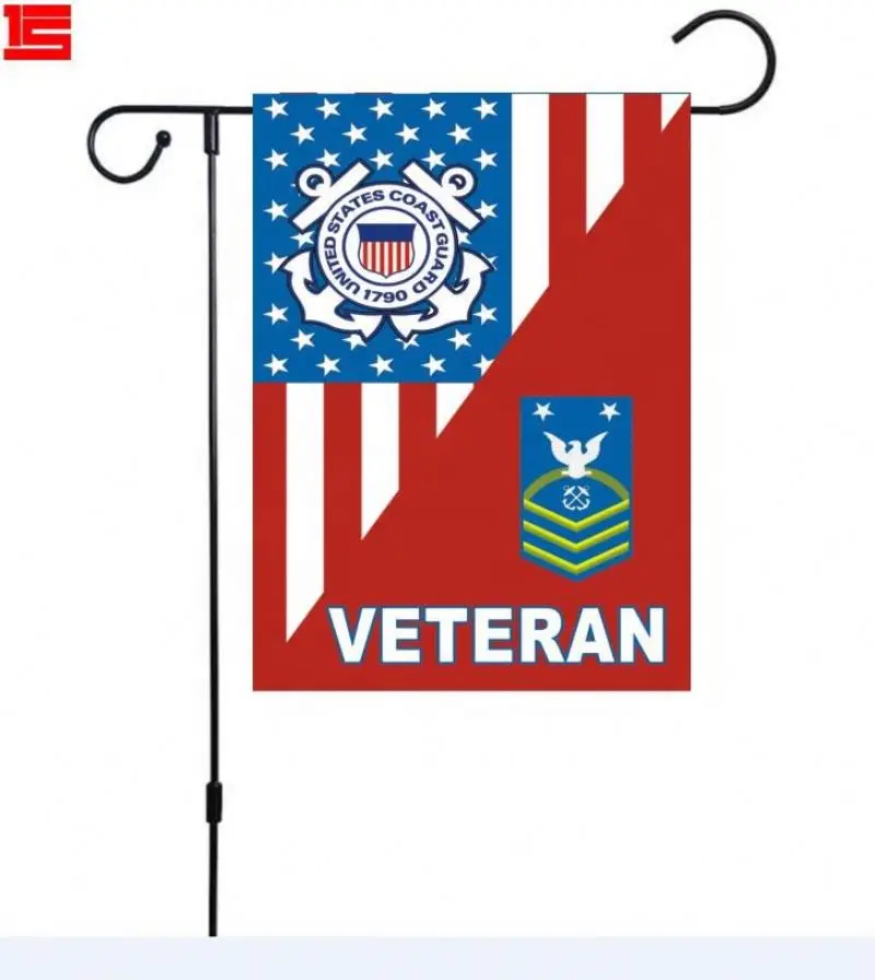 
Wholesale 30*45Cm Custom Logo Double Sided Digital Double Sided Printing Burlap Garden Flag Sets 