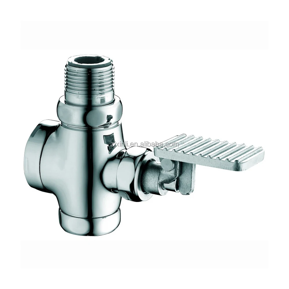 X10460 High Quality Brass Toilet Foot Pedal Flush Self Closing Valve