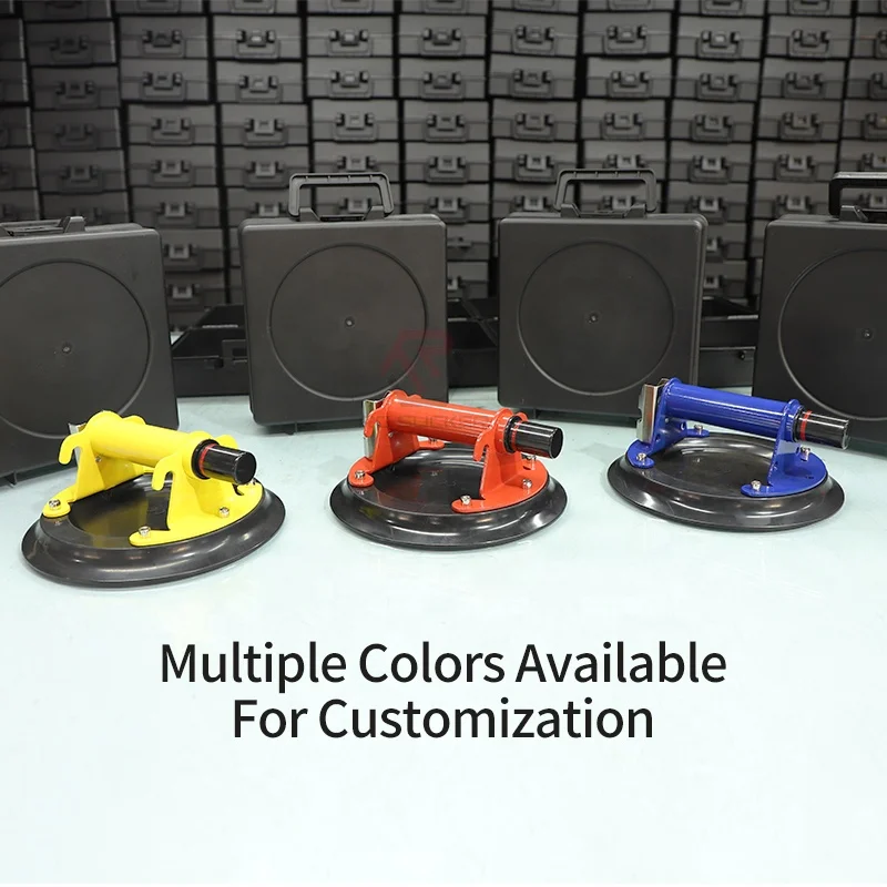 CE Certification Heavy Duty 8 Inch Vacuum Hand Pump Granite Glass Suction Cup Lifter for Hand Tools