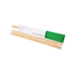 Hot Popular Logo Printing Round Bamboo Disposable Chopstick new style 20cm bamboo round chopstick