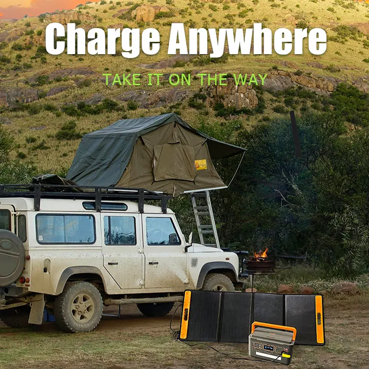 110v 220v Solar Power Storage Energy System Ups Power Station 500w AC DC Output Solar Charge Multi Function Power Device