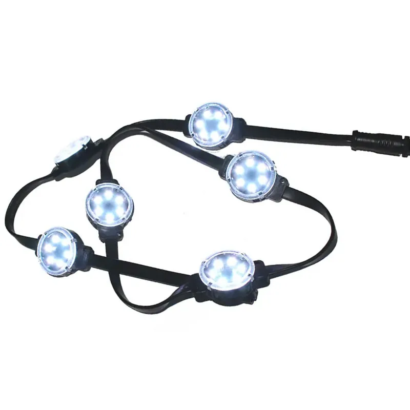 Лидер продаж праздничные rgb rgbw 24 В 40 мм точечные светильники dmX512 пиксельные светодиодные наружные рекламные для зданий