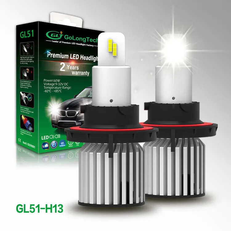 H13  GL51  led headlight 6000 lumen  LED Headlight Bulbs Car Headlight bulb