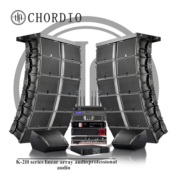 CHRODIO K2H Dual  Three Way Active Line Array Speakers Audio System Passive Sound System professional audio For Big Events
