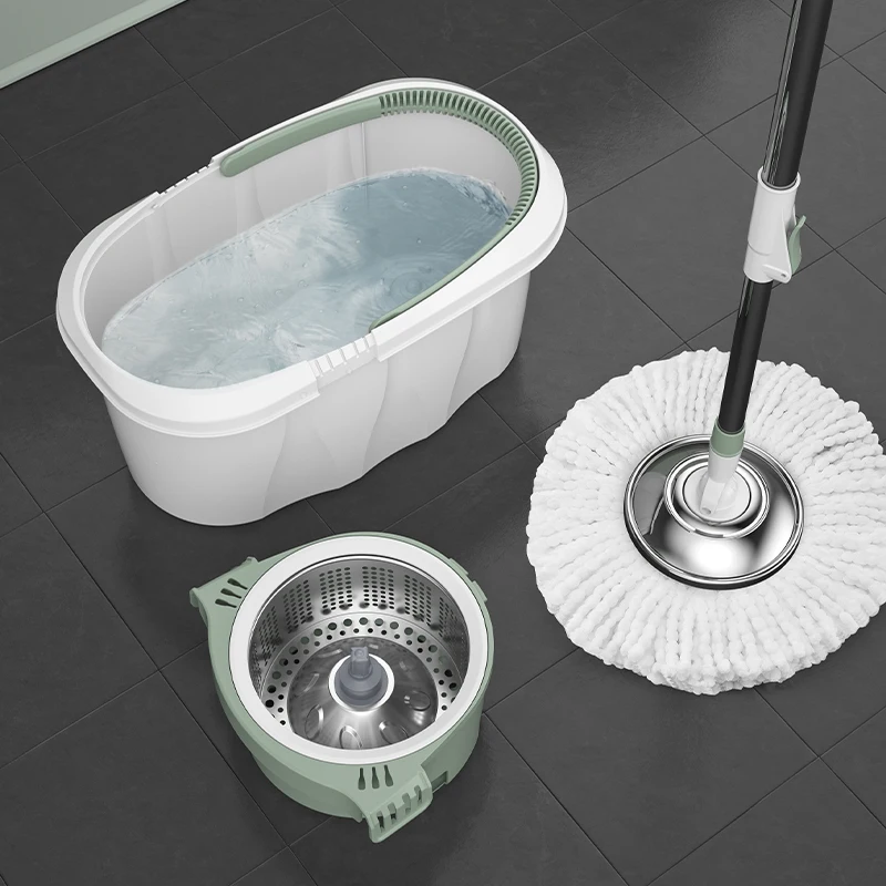 High Quality 360 Magic Mop Microfiber Rotating Cleaning Dry Wet Spin Flat Mop Bucket with wringer
