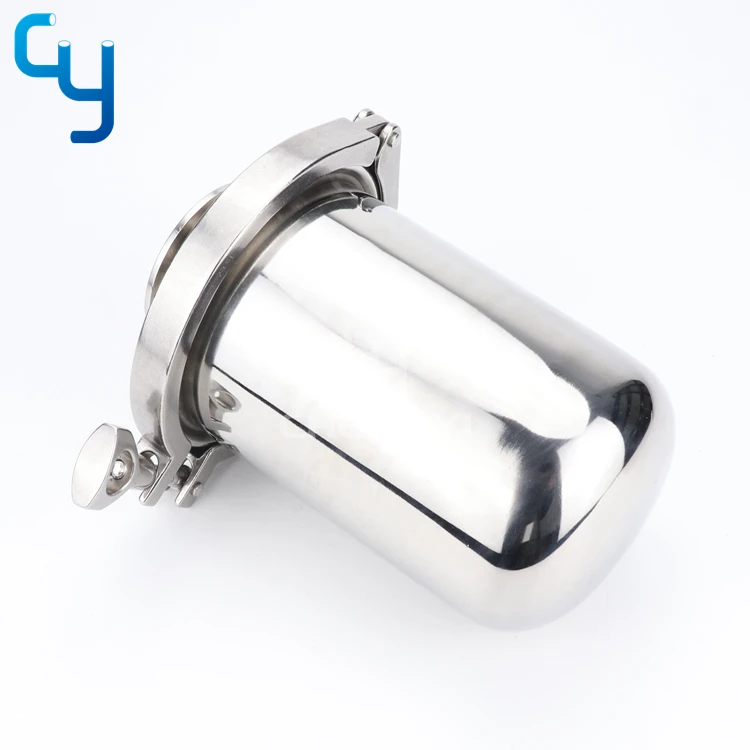 Stainless steel sanitary hygienic tank rebreather