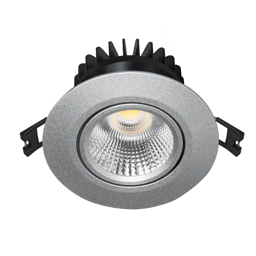 8w Anti glare health home lighting cob led downlight