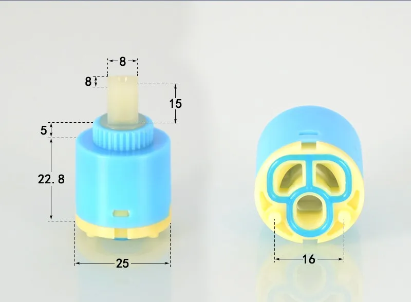 Shower water distributor three-stage cold and hot mixed water valve shower head adjustment rotary switch faucet cartridge