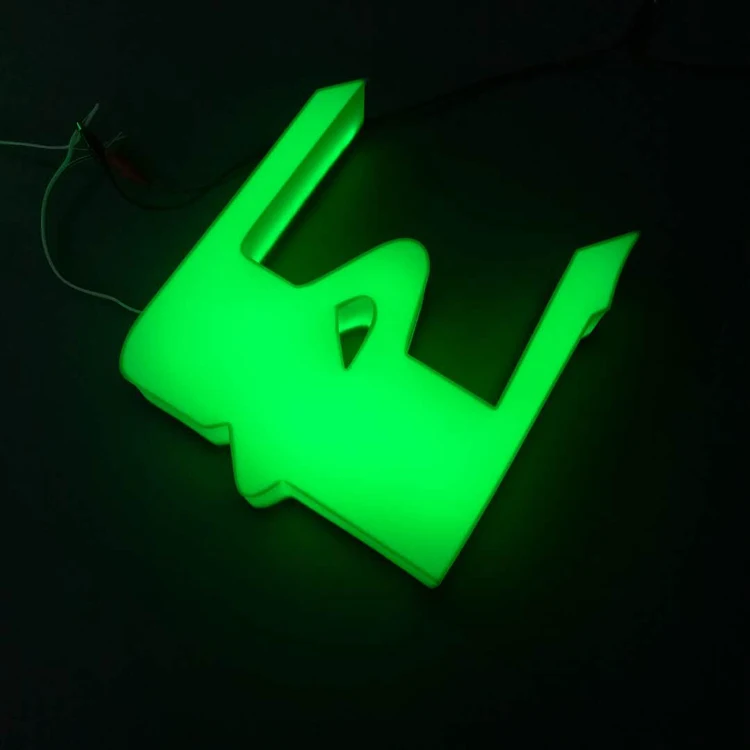 Outdoor Custom LED Lighted Signage Bending Machine Front Side Lit Channel Letter 3d Led Acrylic Letter