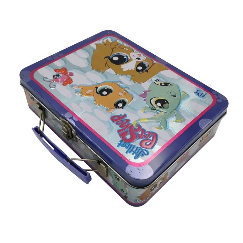 Custom Printing Metal Lunch Box Tinplate Gift Packing Tin Box 0.20-0.30mm Thickness Recycled Materials CN;GUA