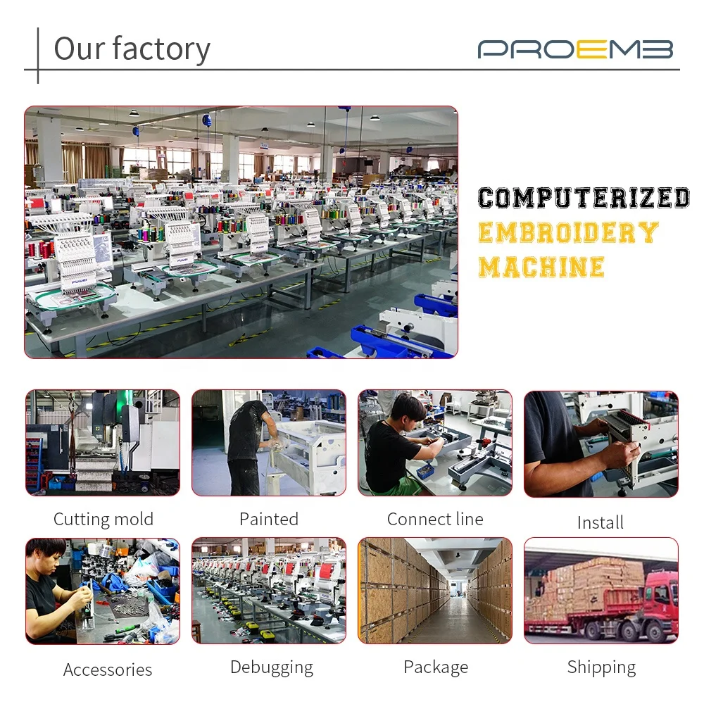 PROEMB NEW MODEL FW-1501R popular embroidery making machine single head Embroidery machine