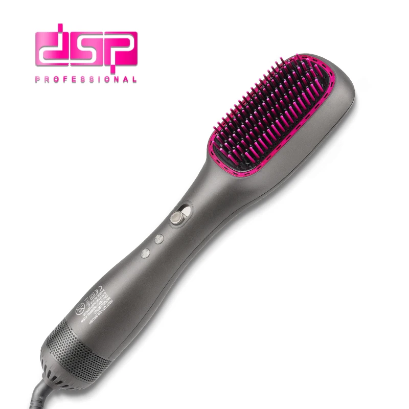 DSP Professional Hot Air Brush for All Hair Types Hair Straightener Private Label Electric Comb  Brush Fast Hair Dryer Brush