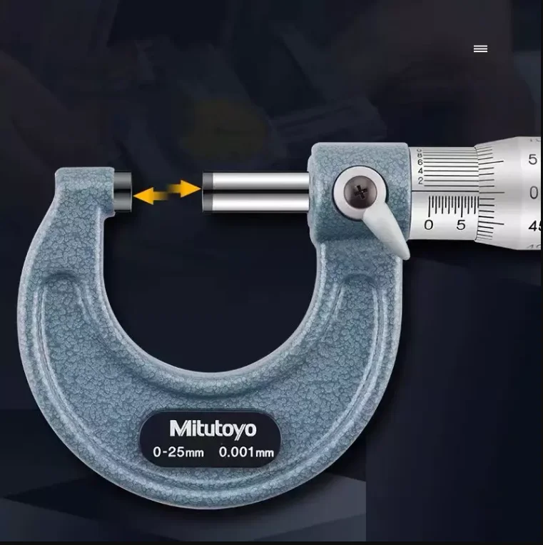 External Diameter Digital micrometer 0-25mm outside Spiral  mitutoyo digital micrometer ip65