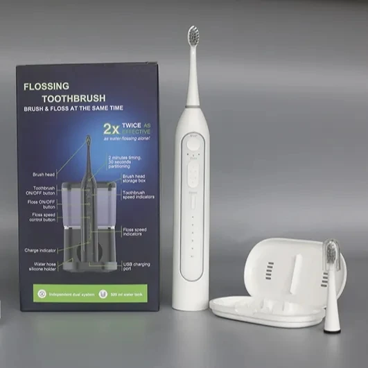 OEM/ODM Countertop Smart Oral Irrigator Customize Electric Toothbrush Water Floss Teeth Cleaning Water Pick Flosser 2 in 1