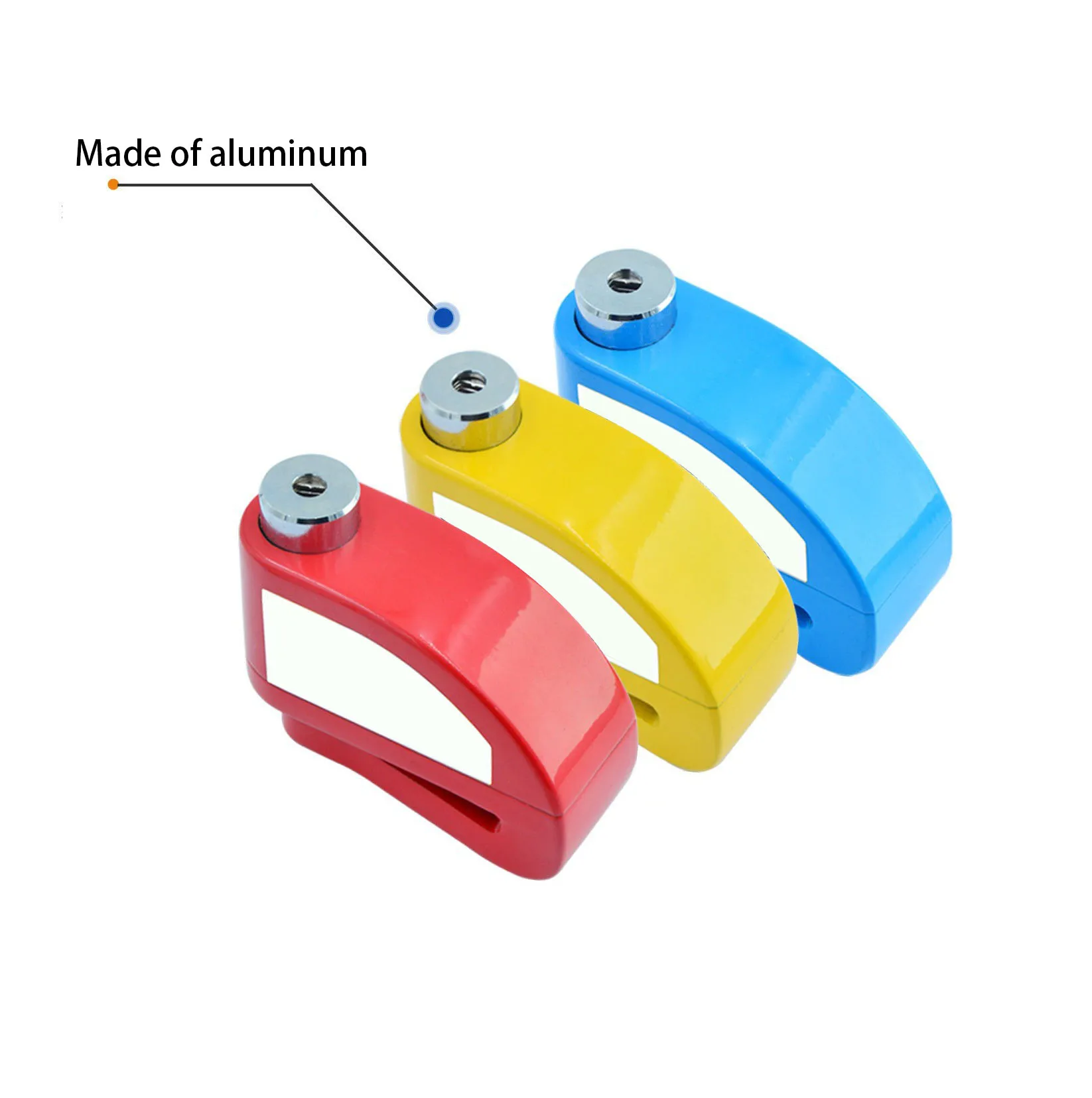 Small 100db Security Anti-Theft Alarm Bike Bicycle Disc Brake Lock with 2 Keys for Road Bikes in 4 Colors