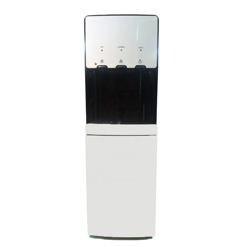 Hot Cold Compressor Cooling Free Standing Water Dispenser With Refrigerator