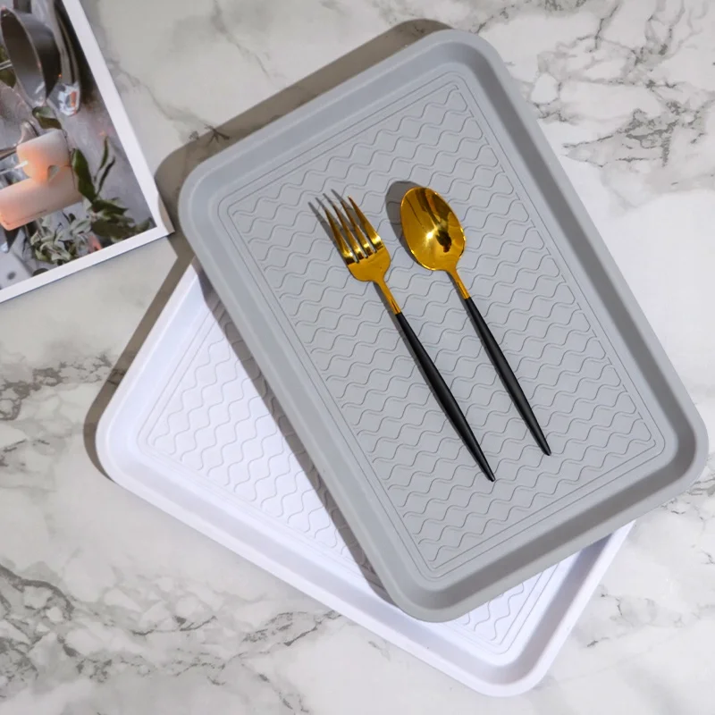 Экологичный открытый поднос для кофе, индивидуальный дизайн, пластиковый поднос для завтрака