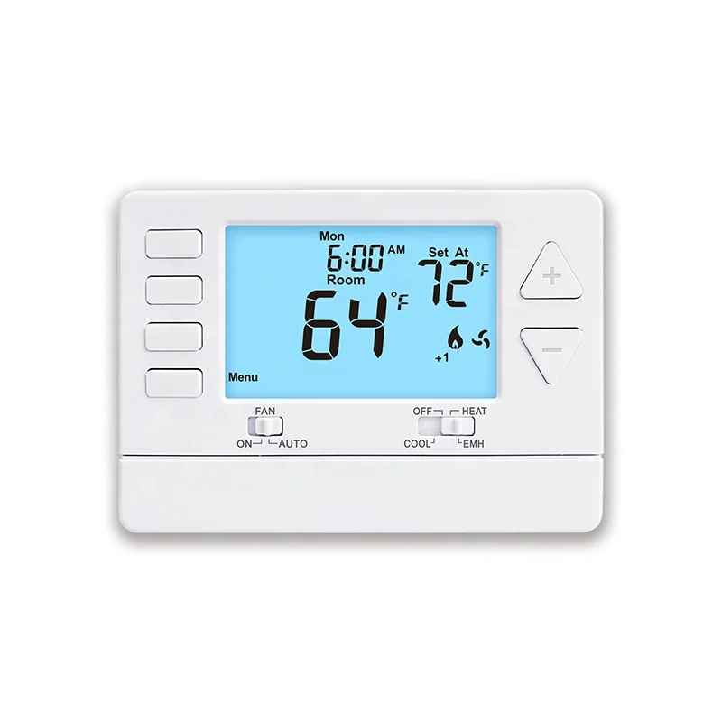 Large Screen Air Conditioner Controller Heat Pump 24V Room Thermostat