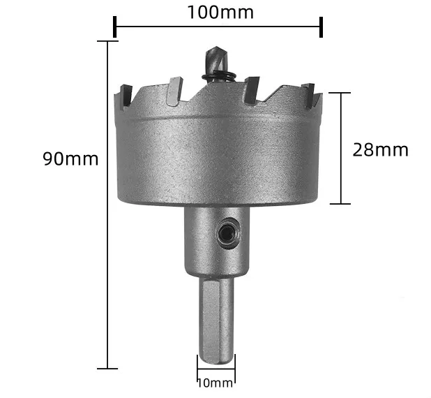 Triangle Shank TCT Center Drill For Stainless Steel Aluminum Alloy Copper