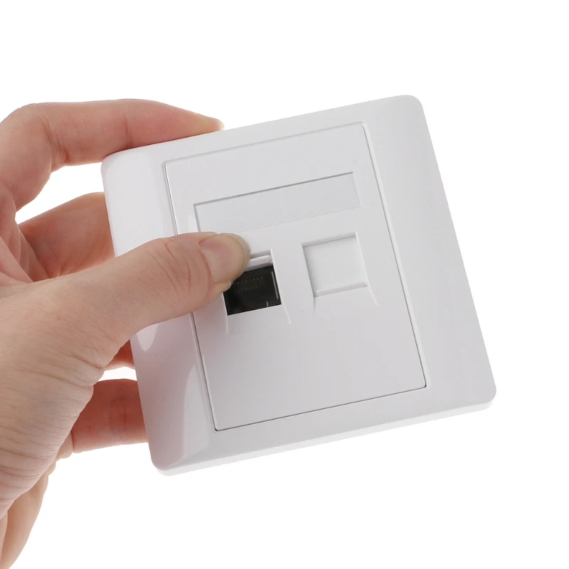Glory Factory Wholesale Data Cable Connection 2 Ports Network Cable Keystone types faceplate rj45  modular jack face plate