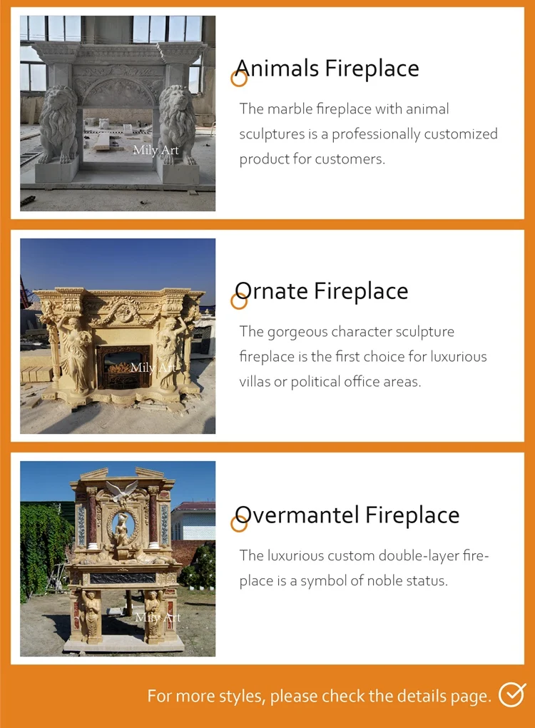 Marble Fireplace Mantel Frame Surround