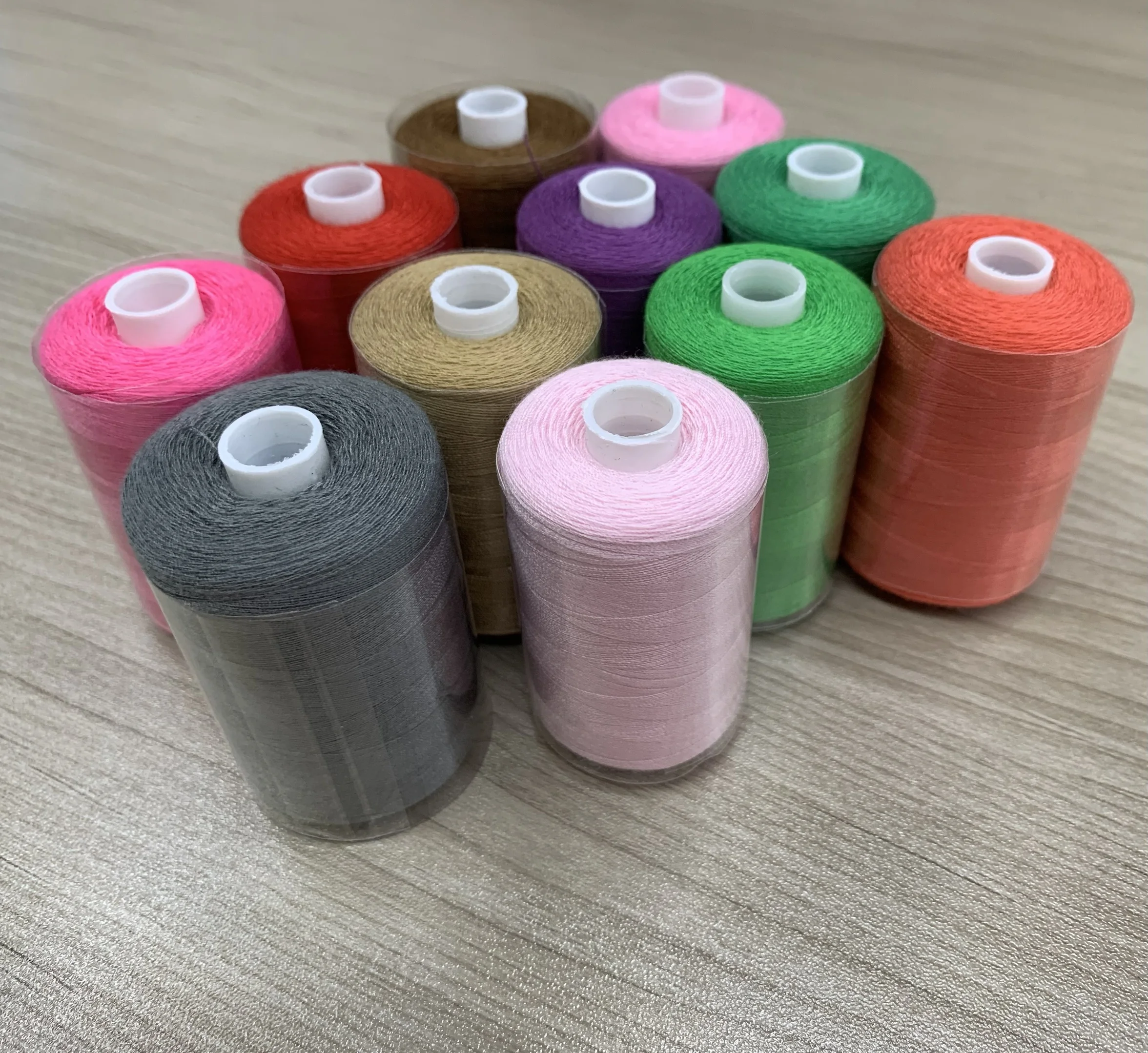 Multi color polyester sewing thread embroidery thread for garment accessories