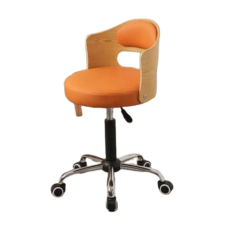Factory wholesale Manicure chair simple household small solid wood elevator computer chair small swivel chair