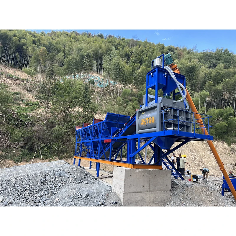 45m3/h Concrete Batching Plant Manufactures Mobile Concrete Mixing Plant HZS45 Small Concrete Plant