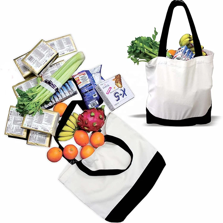 Custom Printing logo plain alibaba shopping cotton canvas tote bag Design with Handled