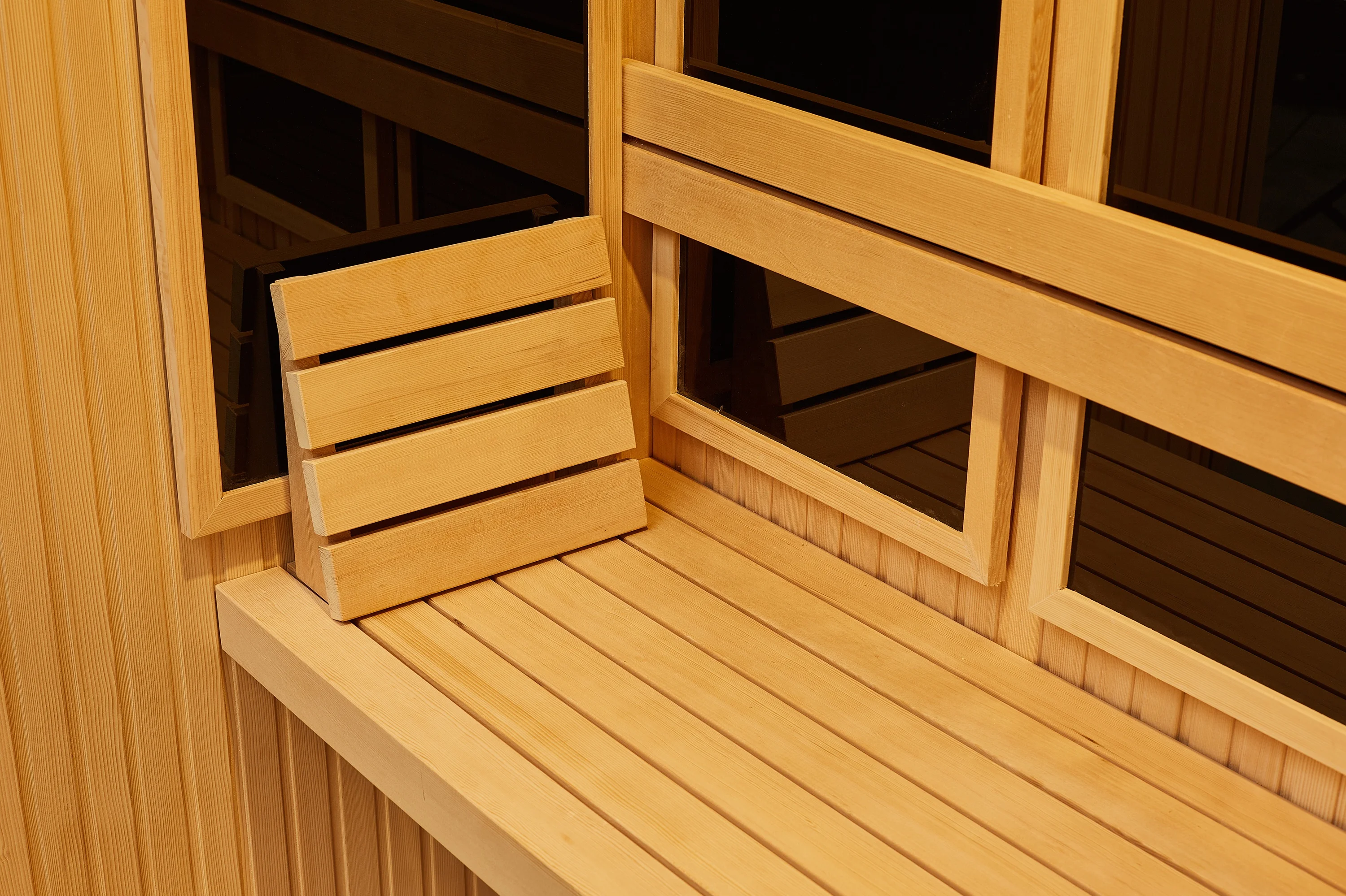 MEXDA Deluxe Home Use Solid Wood Cedar Sauna Steam Sauna House 3 Person Dry Infrared Sauna WS-1807(1500mm)