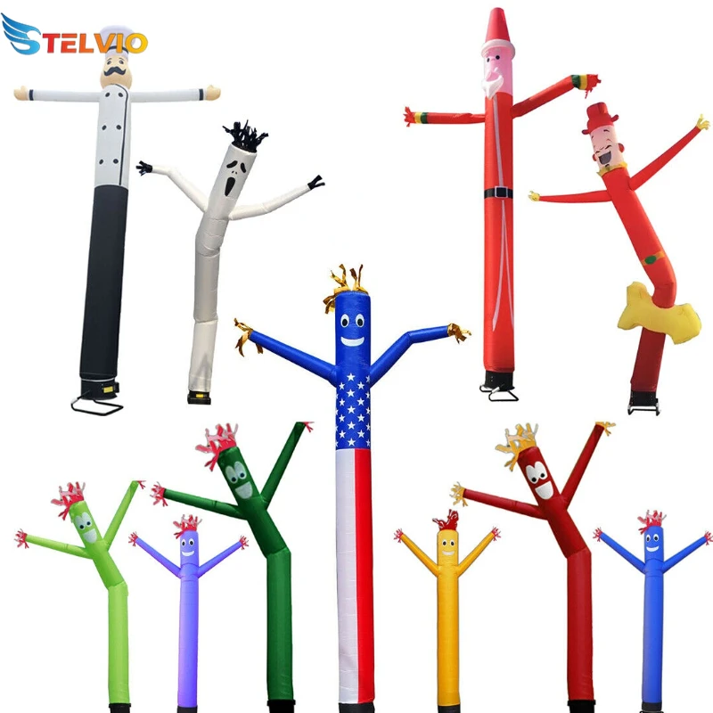 Inflatable Waves Sky Air Dancer Fly Guy Inflatable Air Dancer Costume Sky Dancing Man Tube With Blower