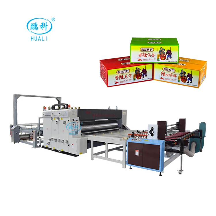 4 Color Semi Automatic Corrugated Carton Box Printing Machine with Slotter and Die Cutter