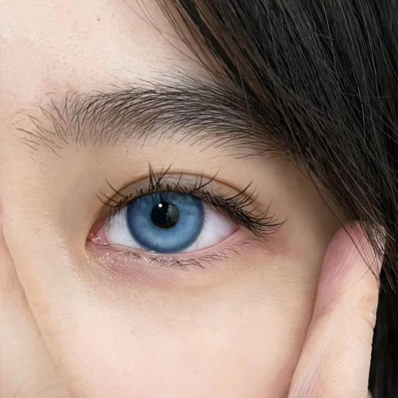 UNCHATED blue color contact lenses soft contact lens  lentes de contacto de color big size14.5mm