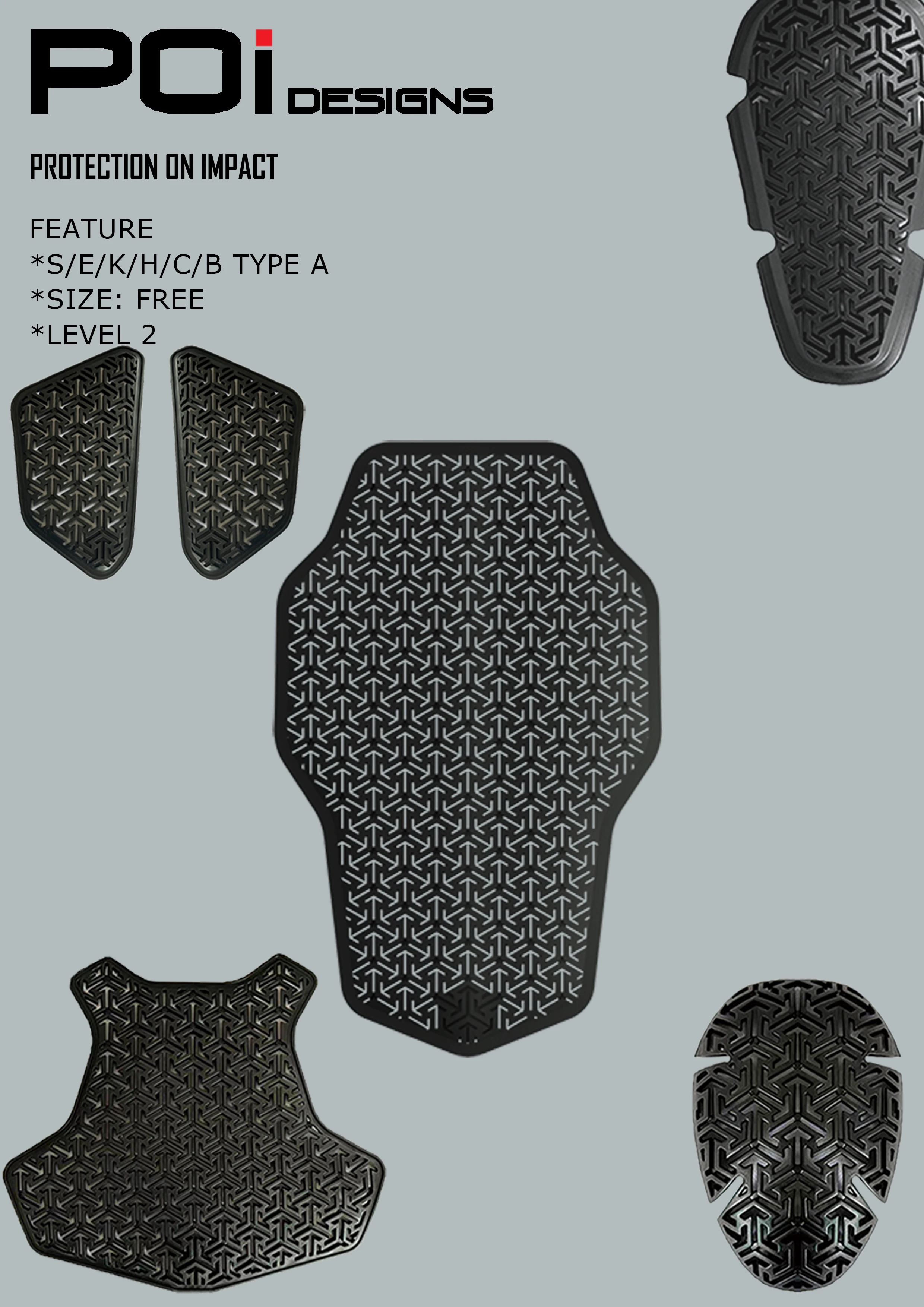 CHEST PROTECTOR Full Chest EN1621-3 Level 2 TYPE A motorcycle riding protector body armor