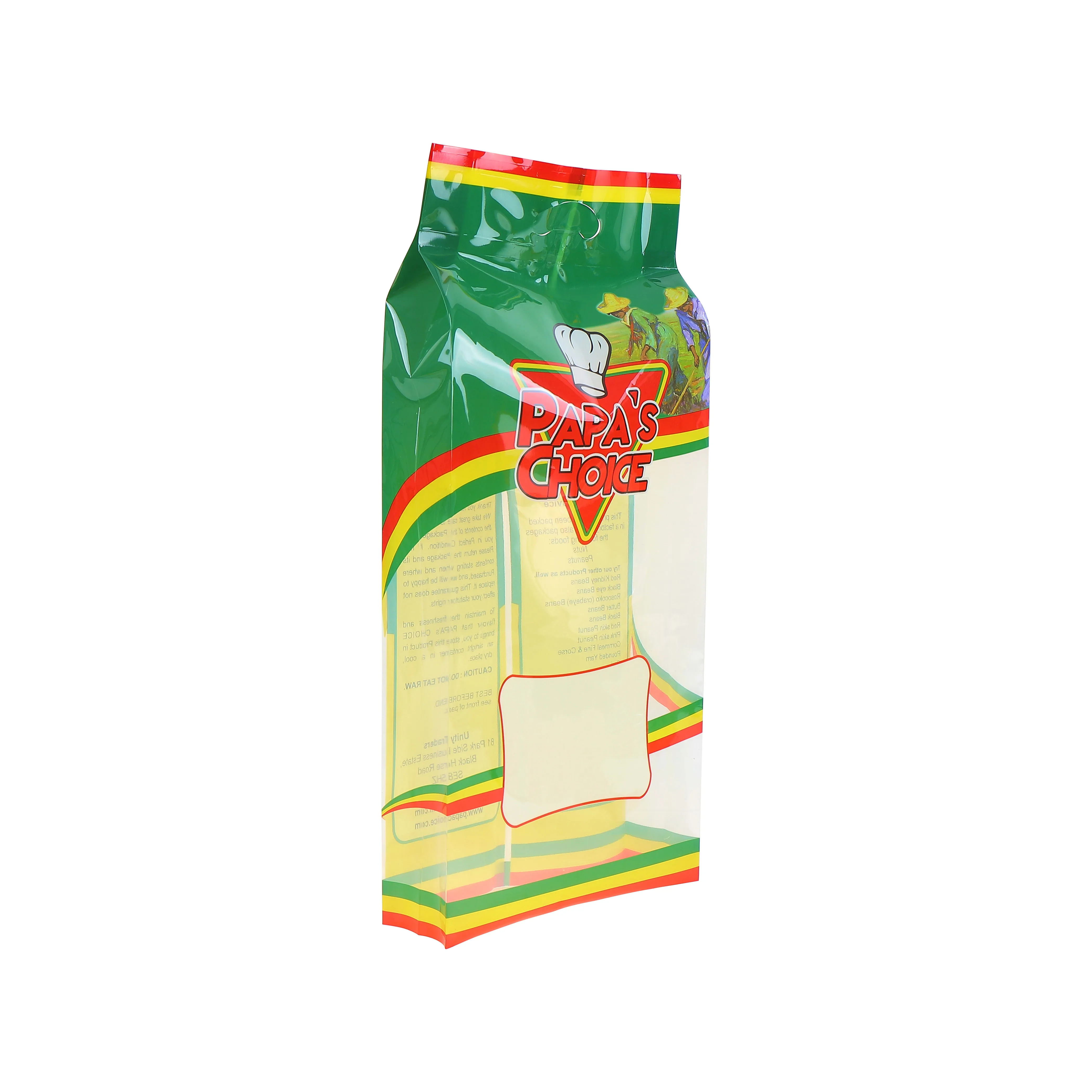 Custom Printed Plastic Handle Food Packaging Nylon 5KG 8KG 10KG 20KG Rice Packaging Bag