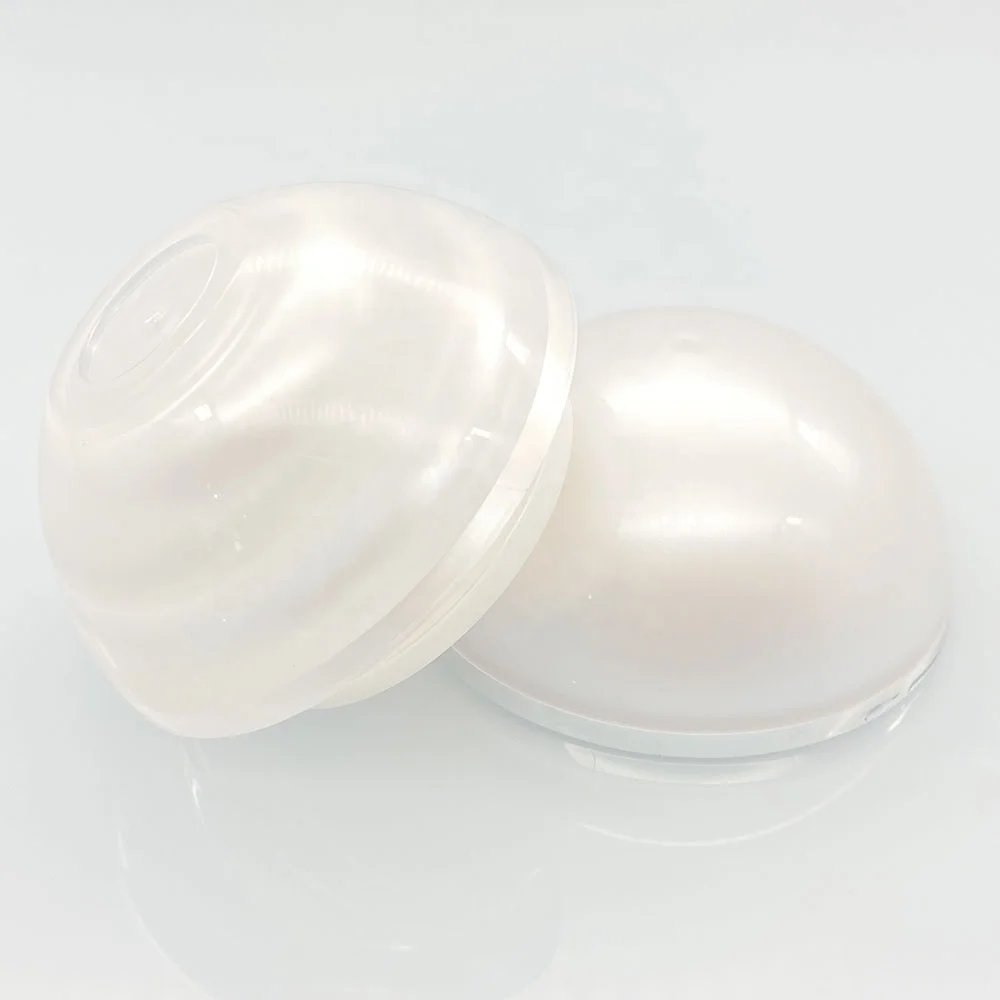 15ml 30ml 50ml Pearl White Empty Acrylic Jar Ball Shape Face Cream Jars Lip Balm Ball Container Acrylic Cream Container Jar