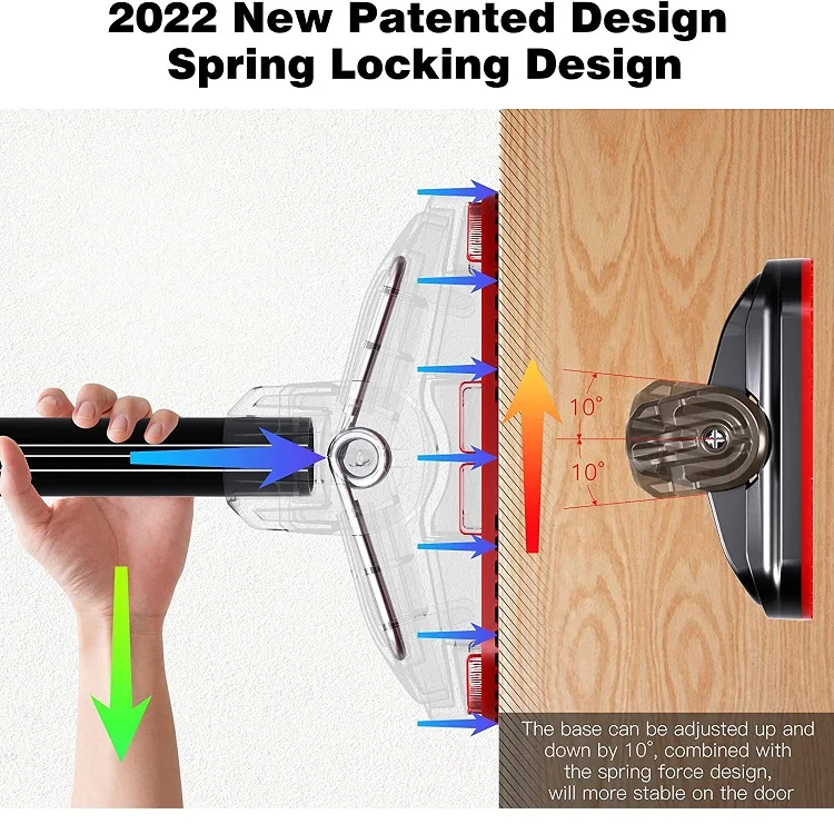 Wellshow Sport Fitness Equipment Home Adjustable Wall Doorway Pull Up Bar