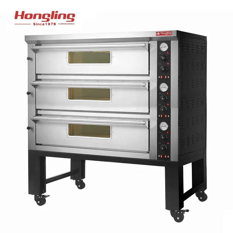 PZE-602 Industrial Bakery Machines Double Deck Luxurious Electric Pizza Oven