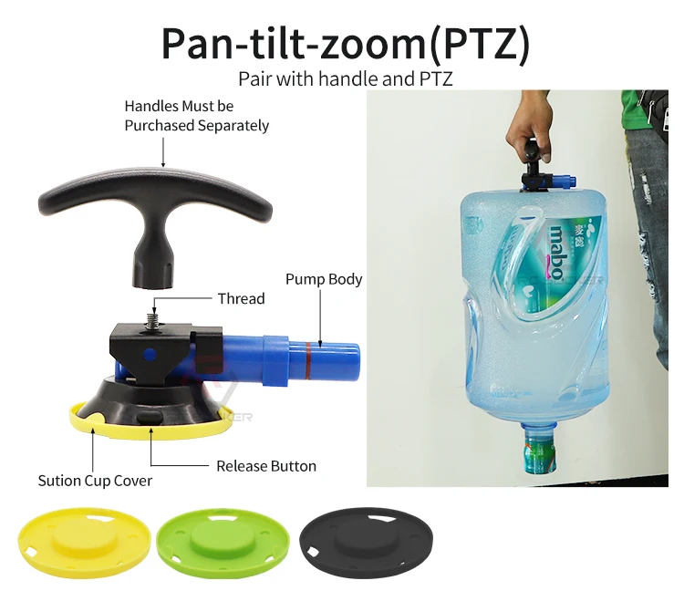 3 inches Small Vacuum Suction Cups for lifting glass tile marble Camera Rack