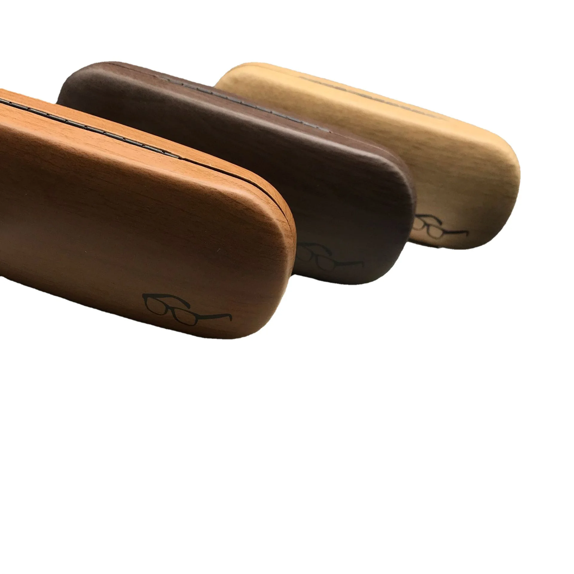 custom box sunglasses wood grain myopia glasses case simple portable eye box anti pressure storage eyeglass case boxes
