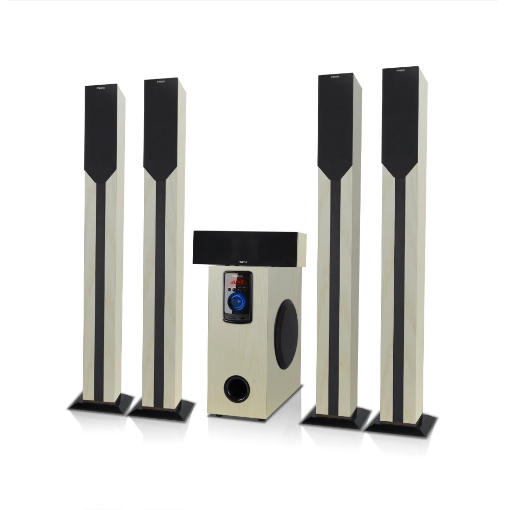 5.1 tower speaker wooden home theatre audio sound theater speaker home theatre systems