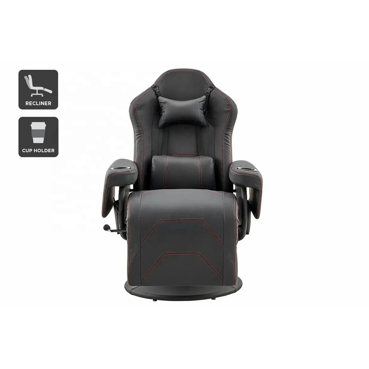Height Adjustable Gas Lifting Speaker Silla Gamer Computer Chair Pu Leather Gaming Chair with Footrest and Massage
