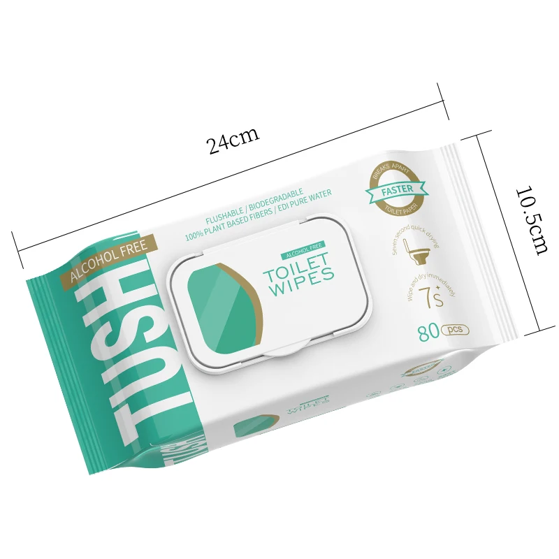 Adult disposable wet wipes for disposable household flushable adult toilet paper for cleaning and hygiene wet toilet paper