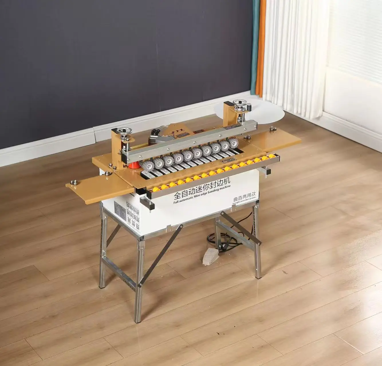 Woodpro DY05 Curve Straight Edge Banding Machine Wooden Furniture Processing  PVC Edge Banding Wood Based Panels Machinery