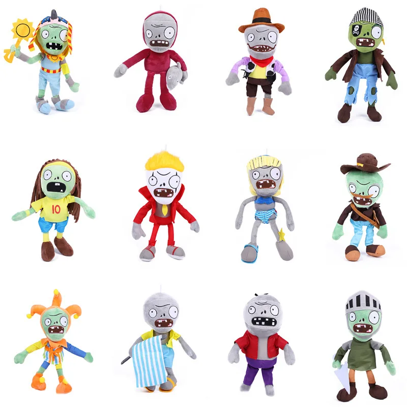 Hot sale  40 style Plants vs zombies plush toys 30cm PVZ game dolls wholesale