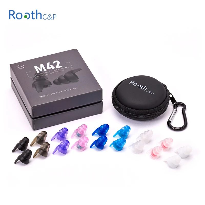 Aluminum Tube for Earplug high fidelity earplugs And Comfortable Custom Noise reduction ear plugs Reusable Silicone Earplugs