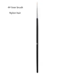 100% настоящая акриловая кисть Kolinsky с ручкой из черной древесины нейлоновые волосы для дизайна ногтей