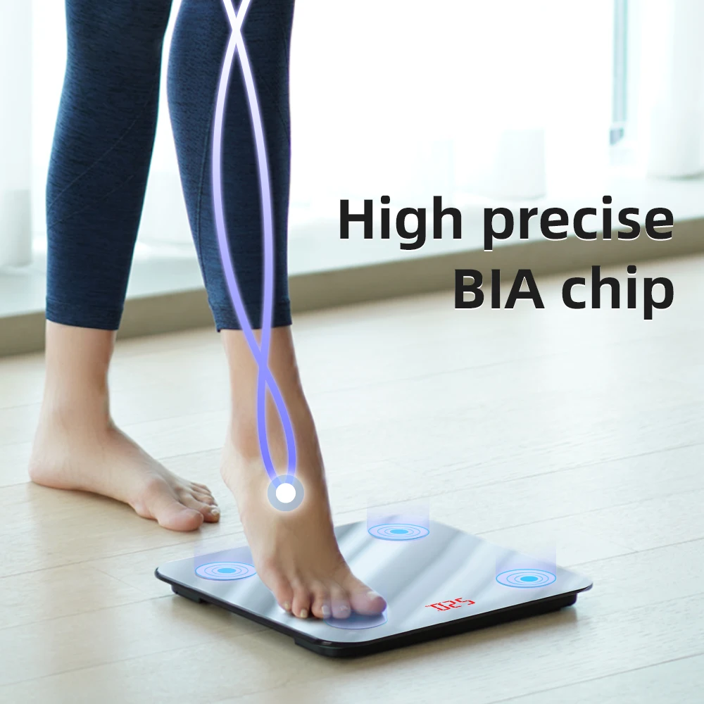Drop Shipping BMI Body Fat Weighing Scale Personal Household Electronic Glass Body Scale